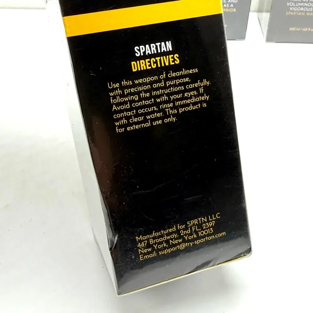 Lot of 3 Spartan Root Activator Shampoo 6.8oz 200ml Bottles Promotes Hair Growth